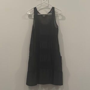 Black Sleeveless Sundress Coverup